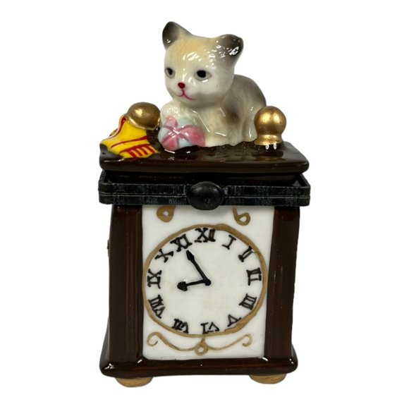 Other - Porcelain Cat Clock Box‎